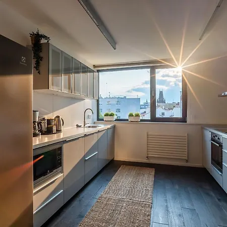 5br+2bath Old Town Industrial Penthouse, A/c * 布拉格