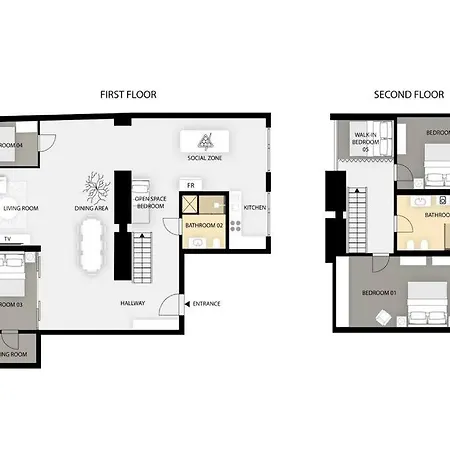 Lejlighed 5br+2bath Old Town Industrial Penthouse, A/c *